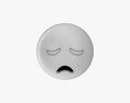 Emoji 010 Disappointed Modelo 3d