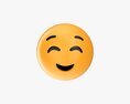 Emoji 012 Smiling With Eyes Closed 3D模型