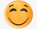 Emoji 013 Large Smiling With Eyes Closed 3d model