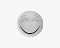 Emoji 013 Large Smiling With Eyes Closed 3D 모델 