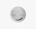 Emoji 014 Smirking Modello 3D