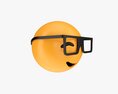 Emoji 015 Smiling With Glasses Modèle 3d