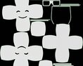 Emoji 015 Smiling With Glasses Modello 3D