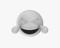 Emoji 021 White Smiling With Tears Modèle 3d