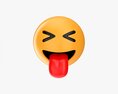 Emoji 025 Stuck-Out Tongue With Tighty Closed Eyes Modèle 3d