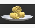 Butter On Plate 3Dモデル