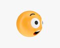 Emoji 029 Fearful With Big Eyes 3D-Modell