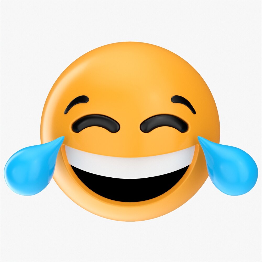 Emoji 036 Laughing With Tears 3D model
