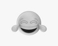 Emoji 036 Laughing With Tears 3D-Modell