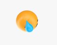 Emoji 037 Flushed With Cold Sweat 3D模型