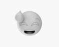 Emoji 037 Flushed With Cold Sweat 3D 모델 