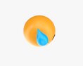 Emoji 039 With Cold Sweat 3Dモデル