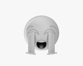 Emoji 042 Loudly Crying With Tears 3D-Modell
