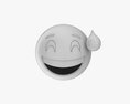 Emoji 044 Laughing With Smiling Eyes And Sweat 3Dモデル
