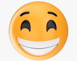 Emoji 045 Laughing With Smiling Eyes 3Dモデル