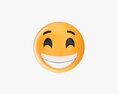 Emoji 045 Laughing With Smiling Eyes Modelo 3d