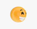 Emoji 045 Laughing With Smiling Eyes 3D 모델 