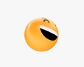 Emoji 046 Laughing With Smiling Eyes Modello 3D