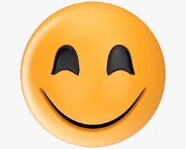 3D model of Emoji 049 Large Smiling With Smiling Eyes