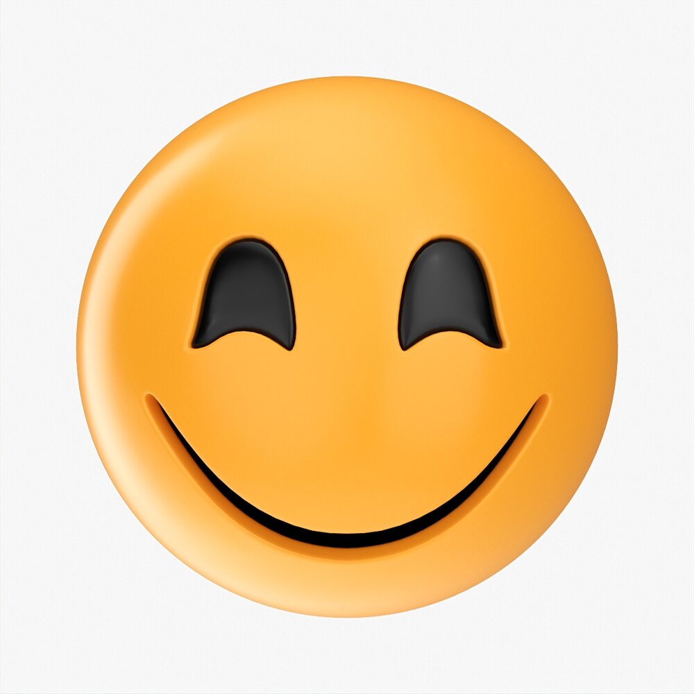 Emoji 049 Large Smiling With Smiling Eyes 3D模型