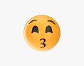 Emoji 050 Kissing With Smiling Eyes 3D-Modell
