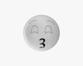 Emoji 050 Kissing With Smiling Eyes 3D 모델 