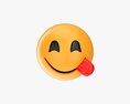 Emoji 051 Large Smiling With Smiling Eyes And Tongue 3D 모델 