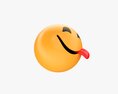 Emoji 051 Large Smiling With Smiling Eyes And Tongue 3D模型