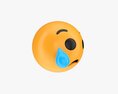 Emoji 053 Crying With Tear 3D 모델 