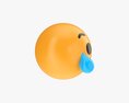 Emoji 053 Crying With Tear Modello 3D