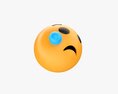 Emoji 053 Crying With Tear 3D 모델 