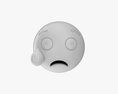 Emoji 053 Crying With Tear 3D-Modell