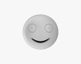 Emoji 054 Smiling 3D模型
