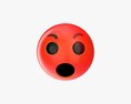 Emoji 058 Angry With Mouth Opened 3D-Modell