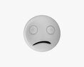 Emoji 066 Confused 3D 모델 