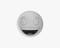 Emoji 068 White Smiling 3Dモデル
