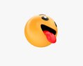 Emoji 069 Smiling With Stuck-Out Tongue 3D模型