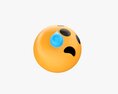Emoji 072 Crying With Tear 3d model