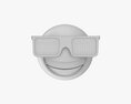 Emoji 073 Laughing With Glasses 3Dモデル