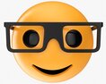 Emoji 074 Smiling With Glasses Modèle 3d
