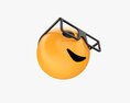 Emoji 074 Smiling With Glasses Modello 3D