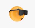Emoji 075 Speechless With Teeth Tongue Glasses Modelo 3D