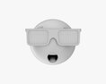 Emoji 075 Speechless With Teeth Tongue Glasses Modelo 3D