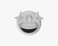 Emoji 077 Laughing With Star Shaped Eyes Modelo 3d