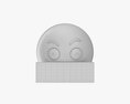 Emoji 078 Angry With Mouth Covered 3D模型