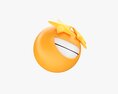 Emoji 079 Laughing With Star Shaped Eyes 3D модель