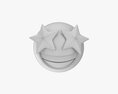 Emoji 079 Laughing With Star Shaped Eyes 3D модель