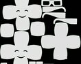 Emoji 081 Smiling With Rectangular Glasses 3d model