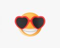 Emoji 082 Laughing With Heart Shaped Glasses 3D模型