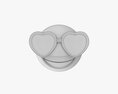 Emoji 082 Laughing With Heart Shaped Glasses 3D模型